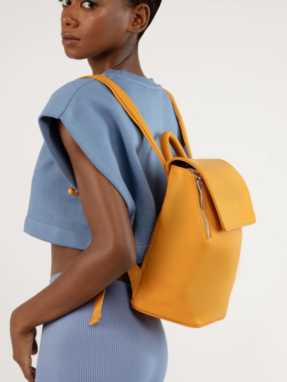 Matt & Nat FABIMINI VEGAN BACKPACK - ARBOR in *Oatmeal and Gold